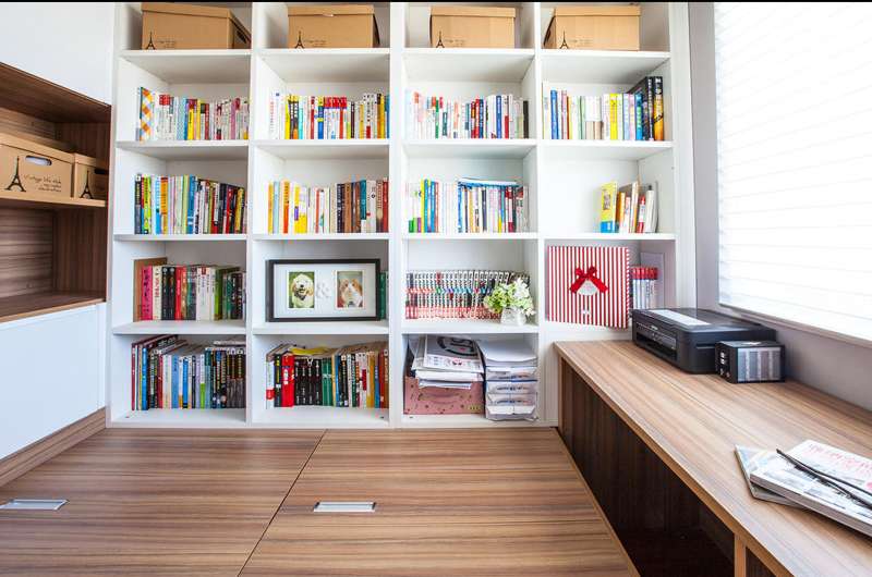 客厅书房装修效果图现代简约
