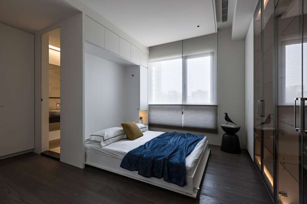 现代简约风格中式卧室装修效果图