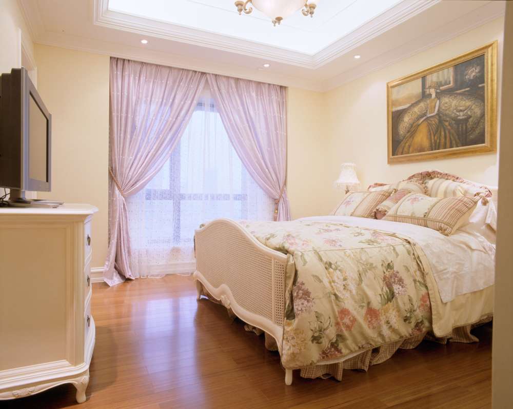别墅中式卧室装修效果图