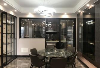 140m&sup2;炫酷黑白灰装修实景，设计感十足